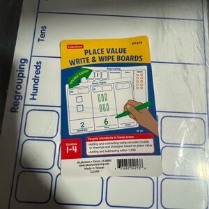 Place Value Write & Wipe Boards lakeshore